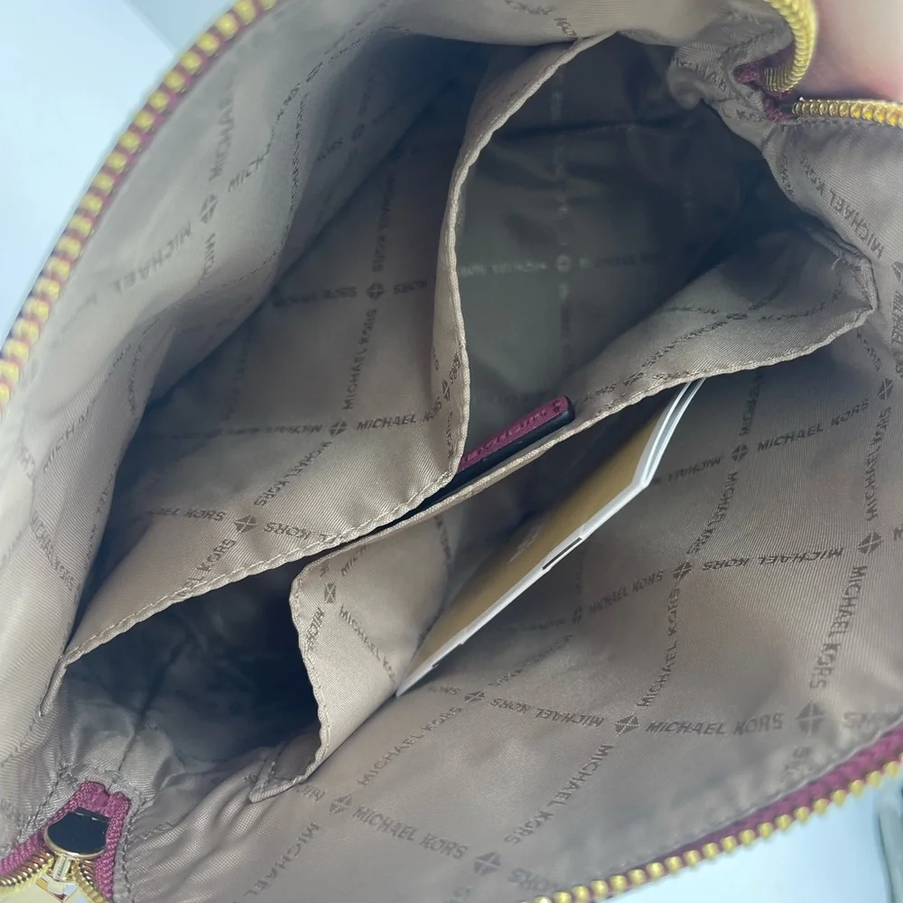 Michael Kors Jet Set Travel Medium Dome Crossbody XCROSS XBODY Bag 
Rosewood NWT - Picture 14 of 16